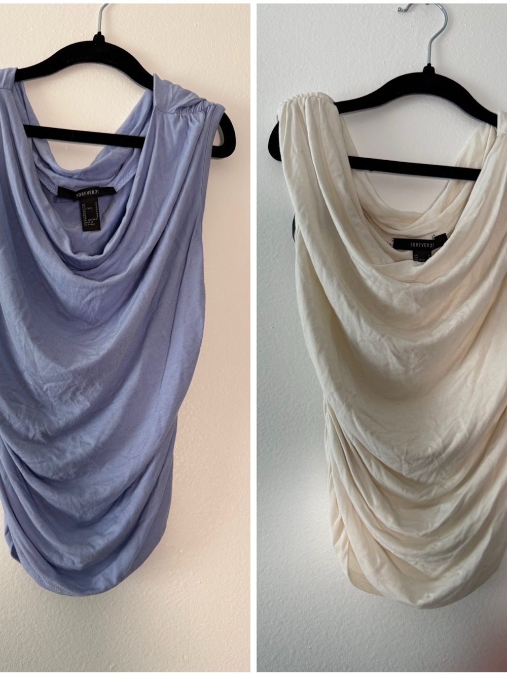 Forever 21 Lavender Draped Cowl Neck Tank